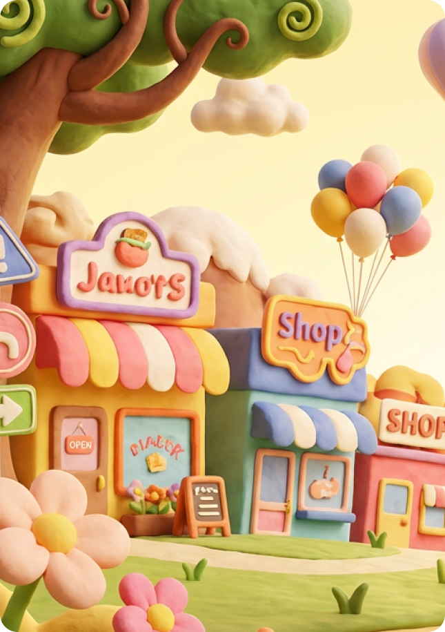 Janor's Shop 童趣商店三维场景设计